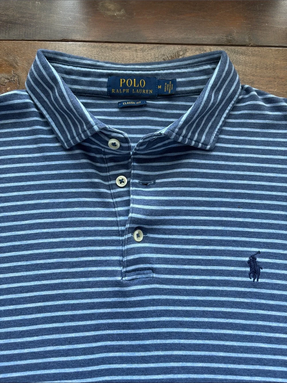 Polo by Ralph Lauren Blue Striped Polo